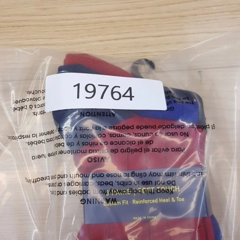 POLO RALPH LAUREN Crew Dress Socks Mens Red Blue 3-Pack Ribbed Knit Pony Logo
